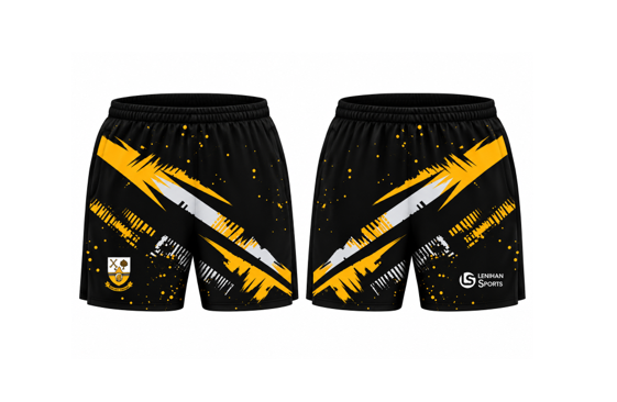 Buttevant Camogie Club Training Shorts Amber (Juvenile)